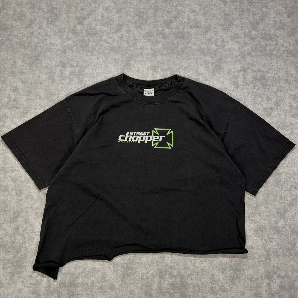 Vintage Y2K Street Chopper Magazine Chopper Motorcycle T-Shirt Mens XL Gildan